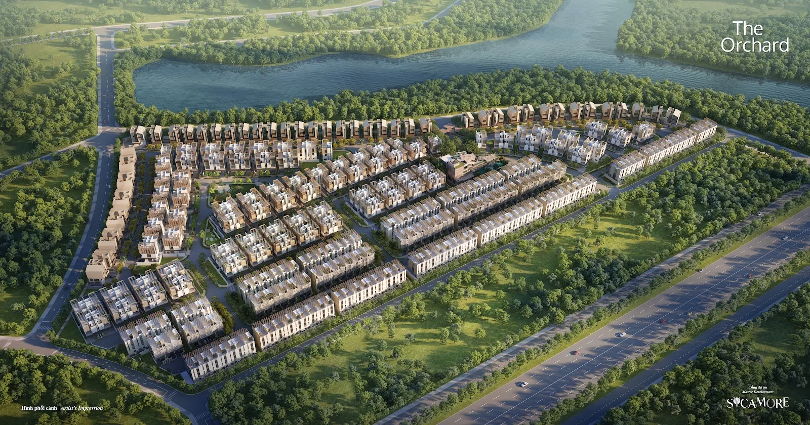The Orchard · Phối cảnh minh họa · Không phải ảnh hiện trạng